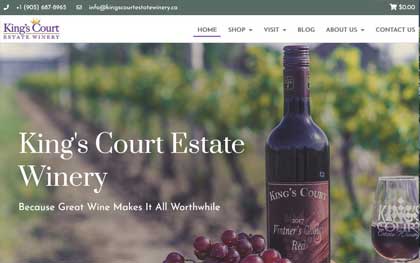 Wine Website Designers Winery