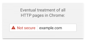 Chrome Site Not Secure Warning